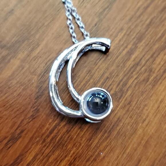 INITIAL JEWELED‎ necklace E T H C - Picture 12 of 15